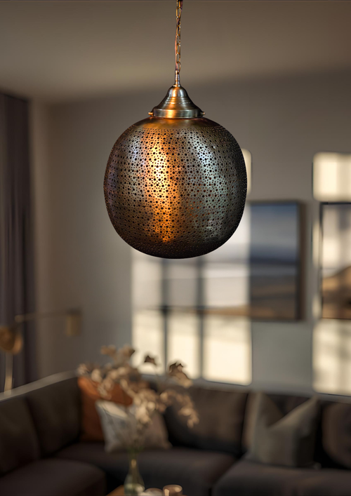 Moroccan Brass Pendant Lamp – Hanging Light