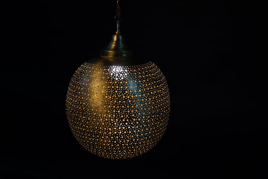 Moroccan Brass Pendant Lamp – Hanging Light