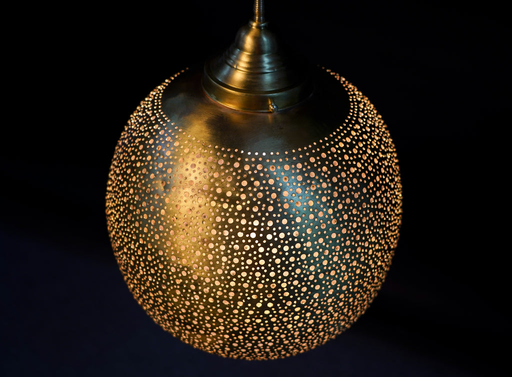 Moroccan Brass Pendant Lamp – Hanging Light