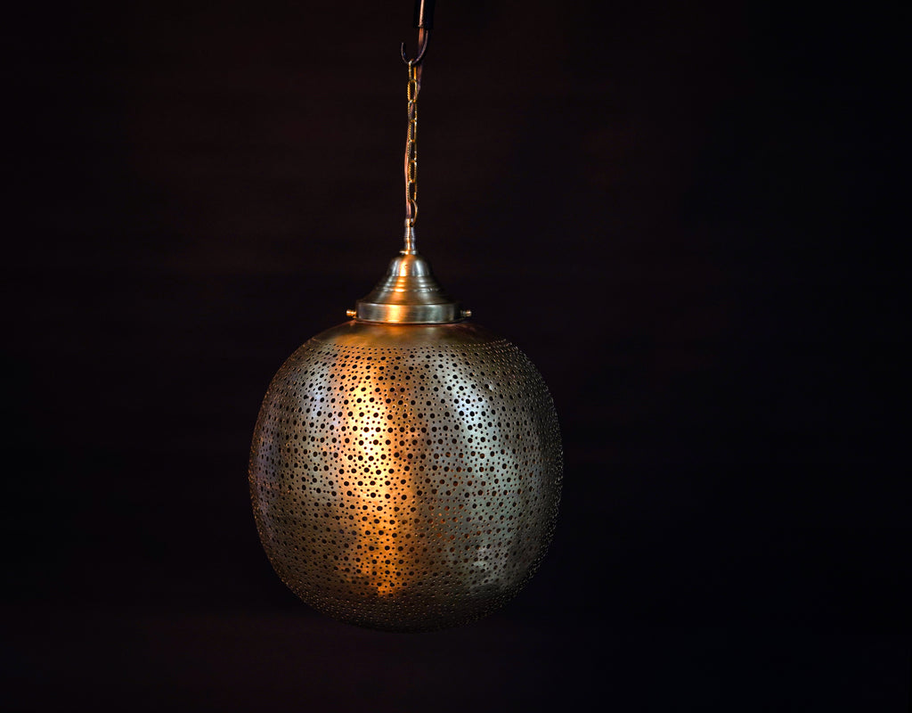 Moroccan Brass Pendant Lamp – Hanging Light
