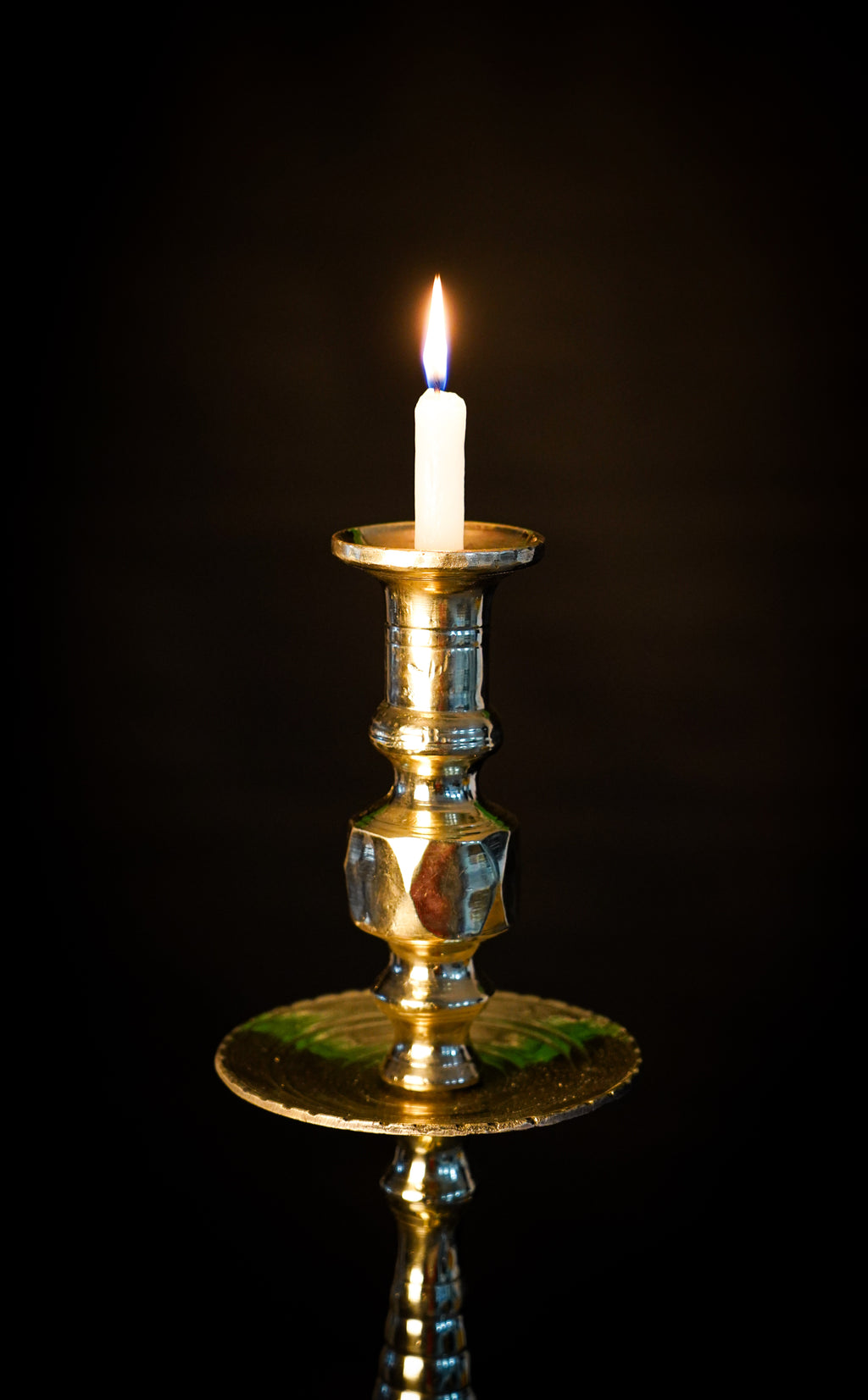 Moroccan Polished Brass Chandelier – Traditional Candle Holder