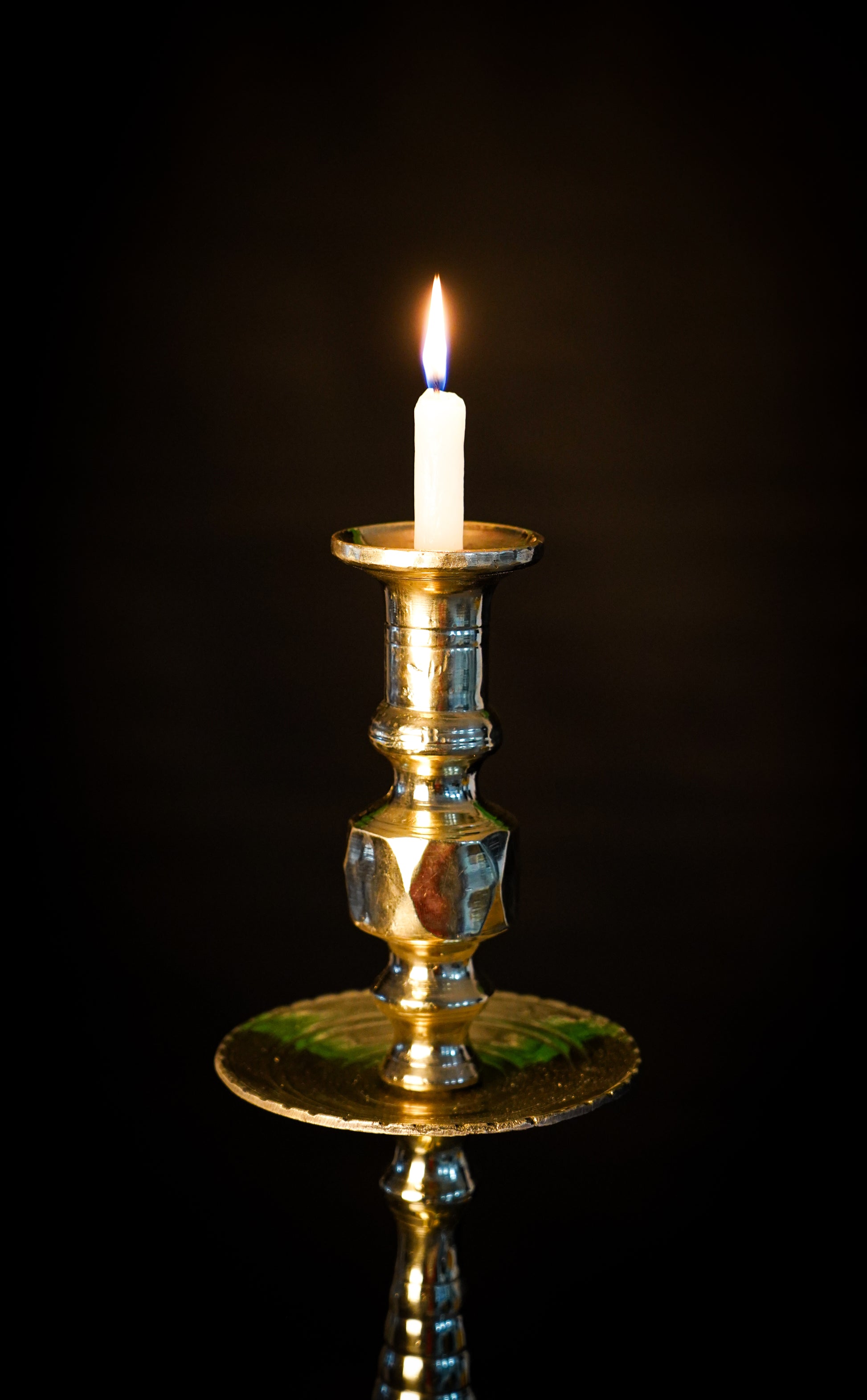Moroccan Polished Brass Chandelier – Traditional Candle Holder