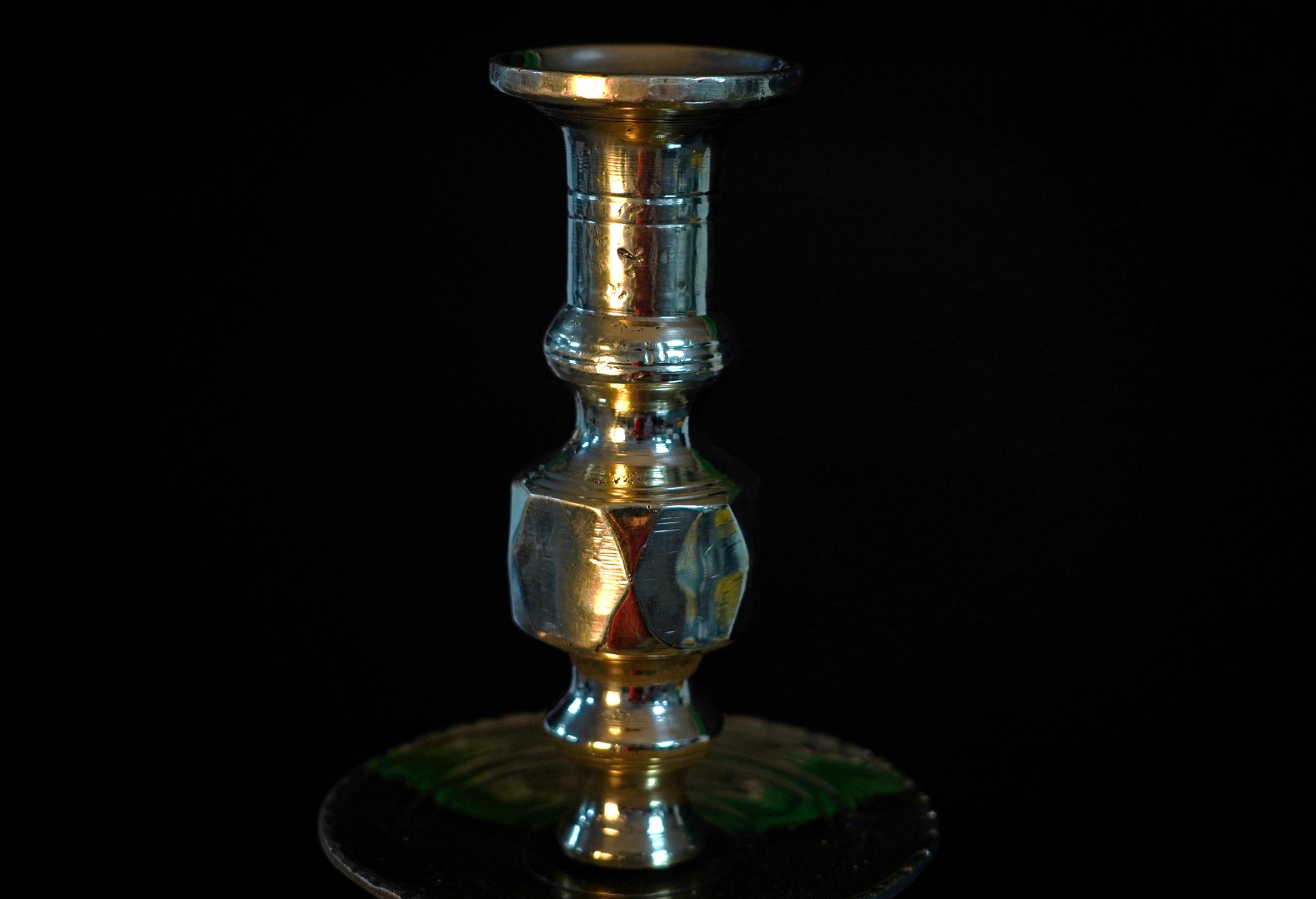 Moroccan Polished Brass Chandelier – Traditional Candle Holder