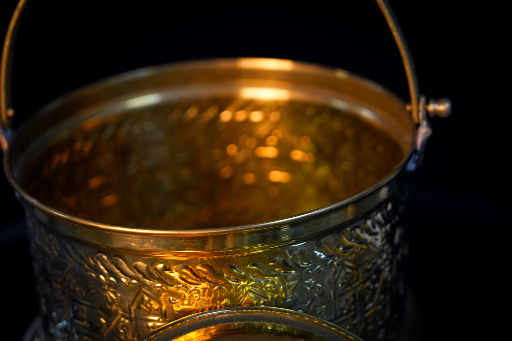 Handcrafted Moroccan Brass Water Vessel – Traditional Artisan Craft