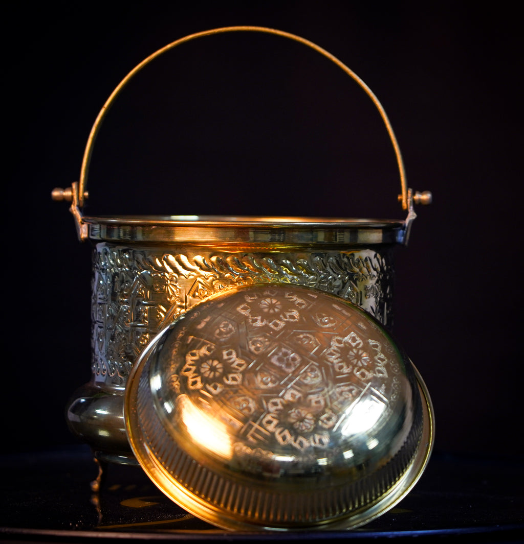 Handcrafted Moroccan Brass Water Vessel – Traditional Artisan Craft