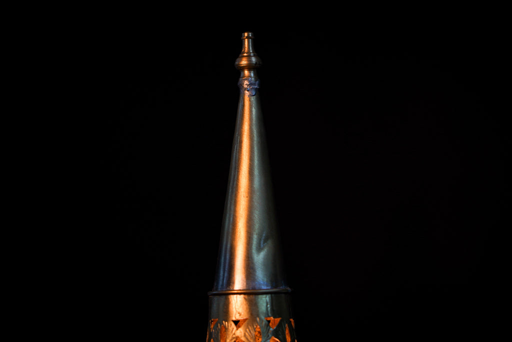 Moroccan Pierced Brass Table Lamp – Handmade Oriental Light